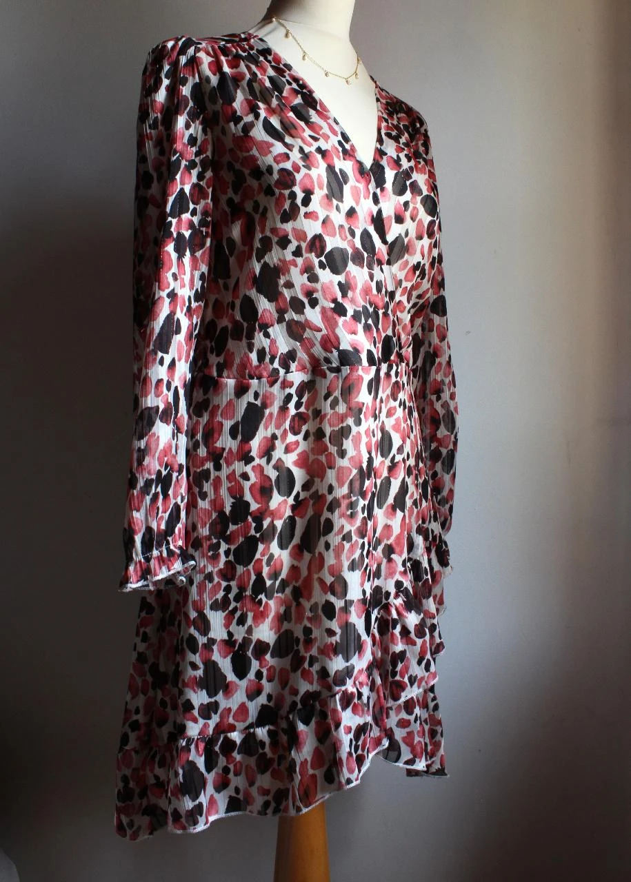 Robe style pois imprimée rose Peace n' Love – photo 2